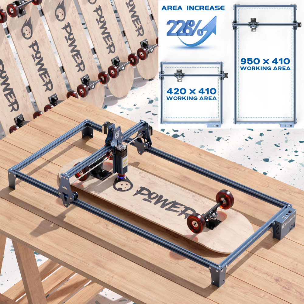 Industrial Laser Engraver - SCULPFUN Kit Ekspansi Area Ukiran Pengukir