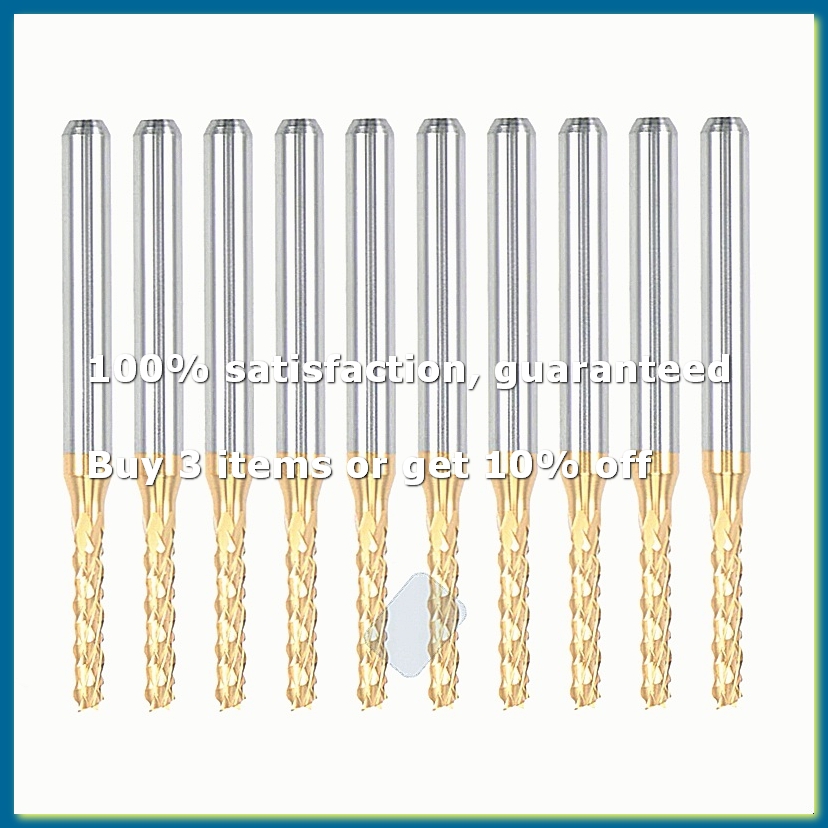 Cnc Router Bit - 10 Buah Pemotong Pengukir Karbida Lapis