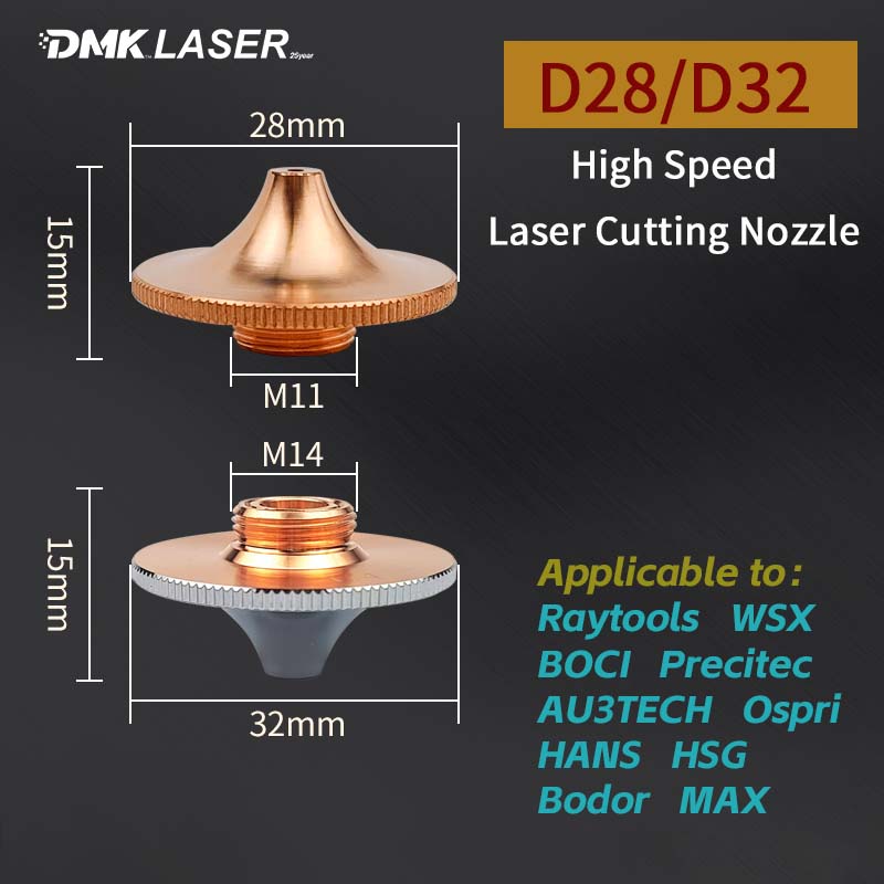 Industrial Laser Solutions - D28/D32 Nosel Pemotong Laser Kecepatan Tinggi