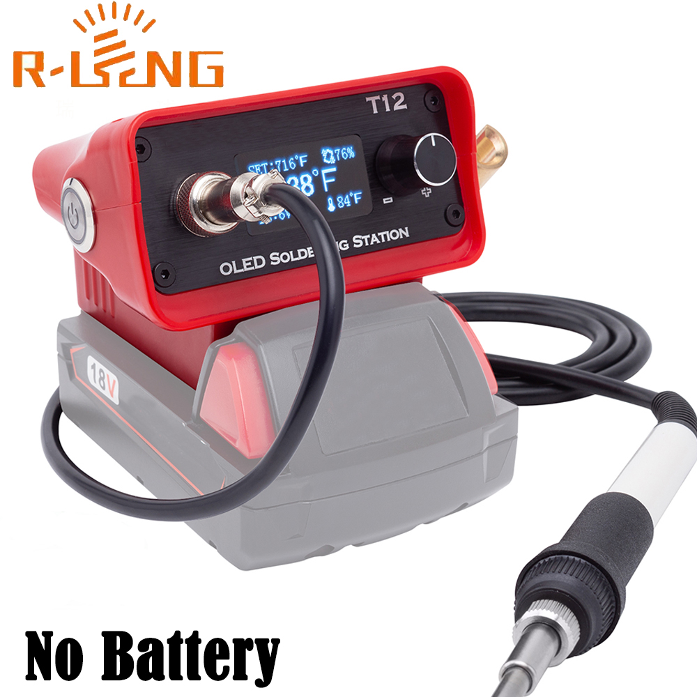 Industrial Laser Soldering Iron - Stasiun besi solder T12 OLED Stasiun