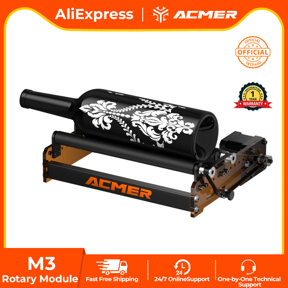 Rotary Axis Laser Engraver - Rol Putar Laser ACMER M3 360