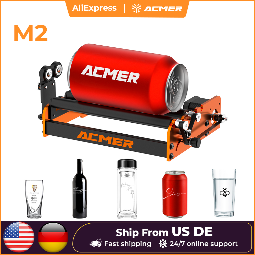Air Assist Pump Laser - ACMER M2 rol putar Laser pengukir,