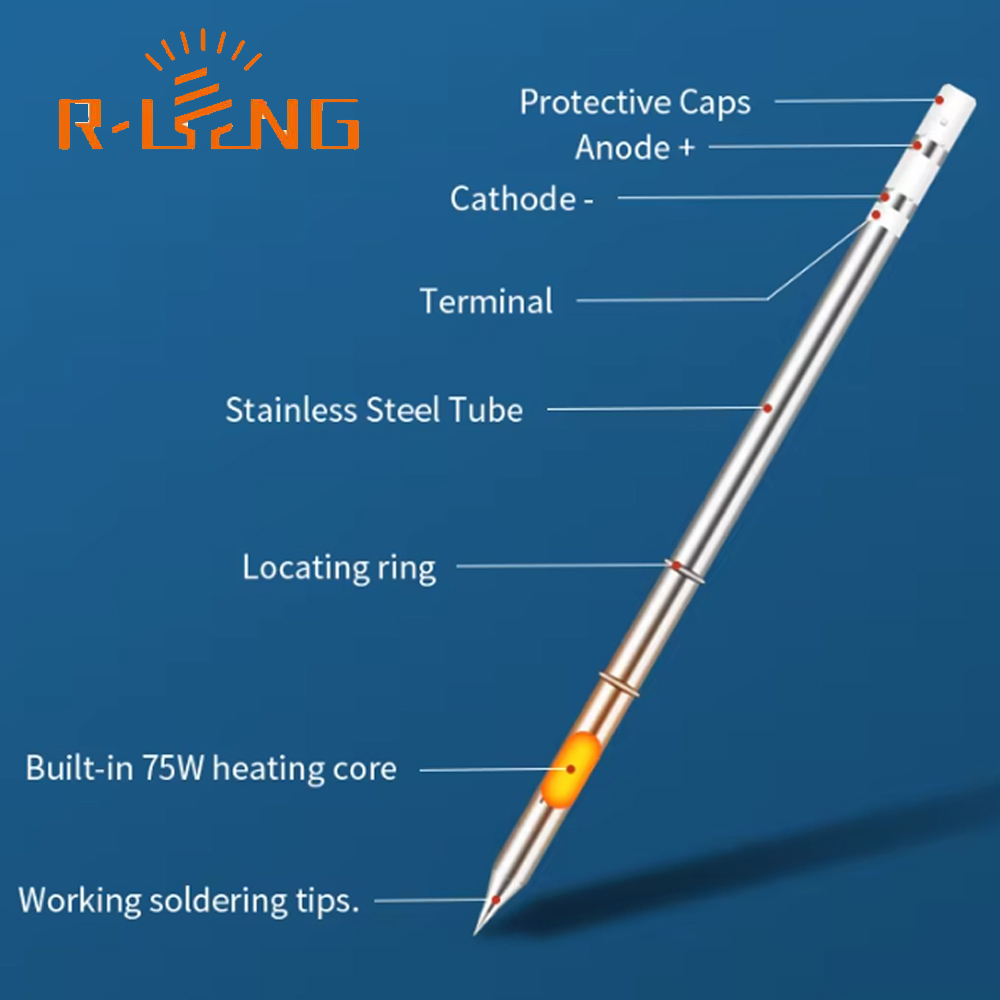 Industrial Laser Soldering Iron - Kit Stasiun Solder T12, Ujung Solder