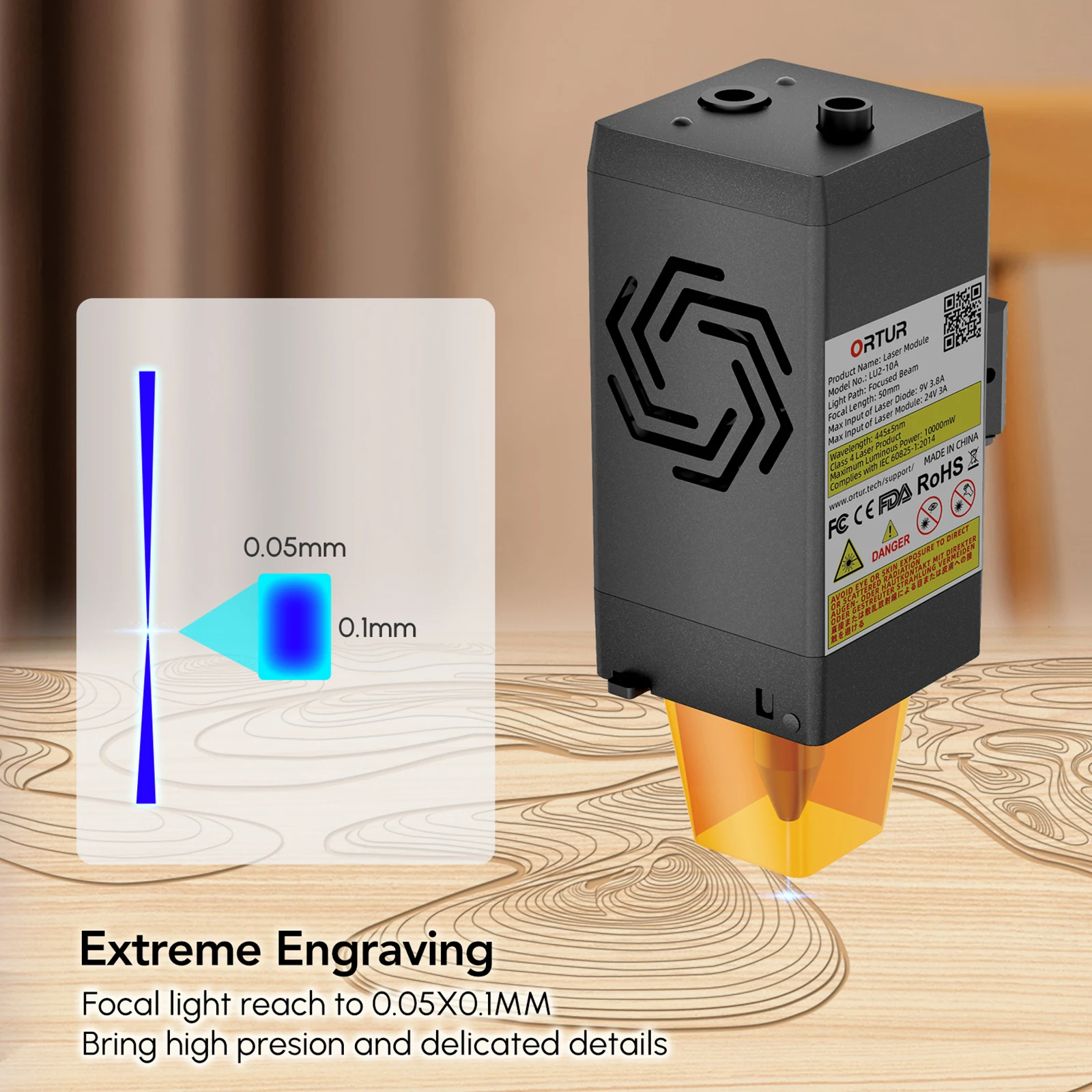Laser Engraving Software - ORTUR LU2-10A 10W modul Laser presisi