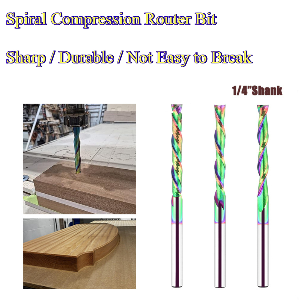 Cnc Router Bit - Mata Router Spiral dengan Lapisan Tungsten