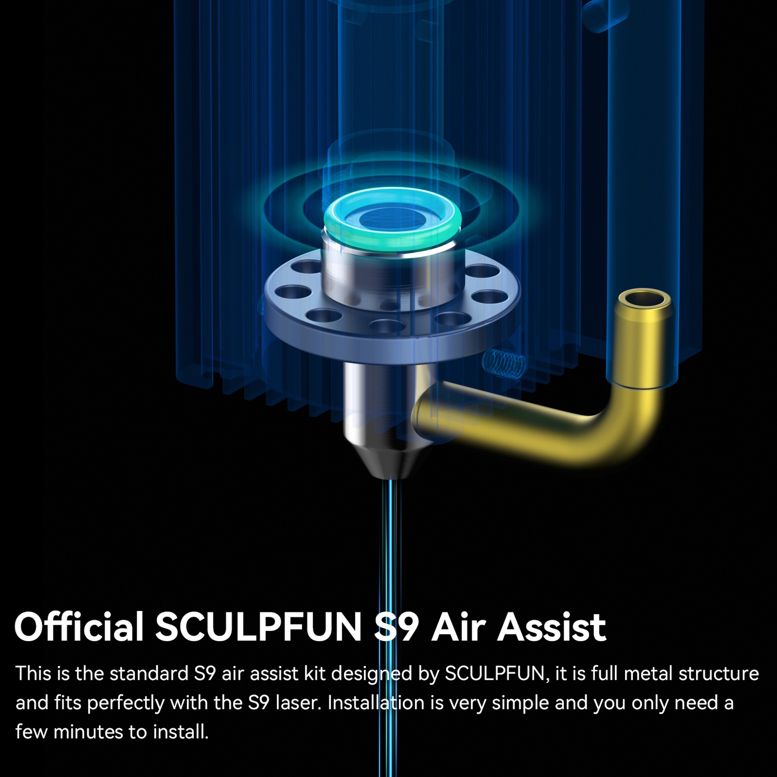 SCULPFUN Kit Nosel Bantuan Uda - Industrial Laser Engraver ulasan dan harga