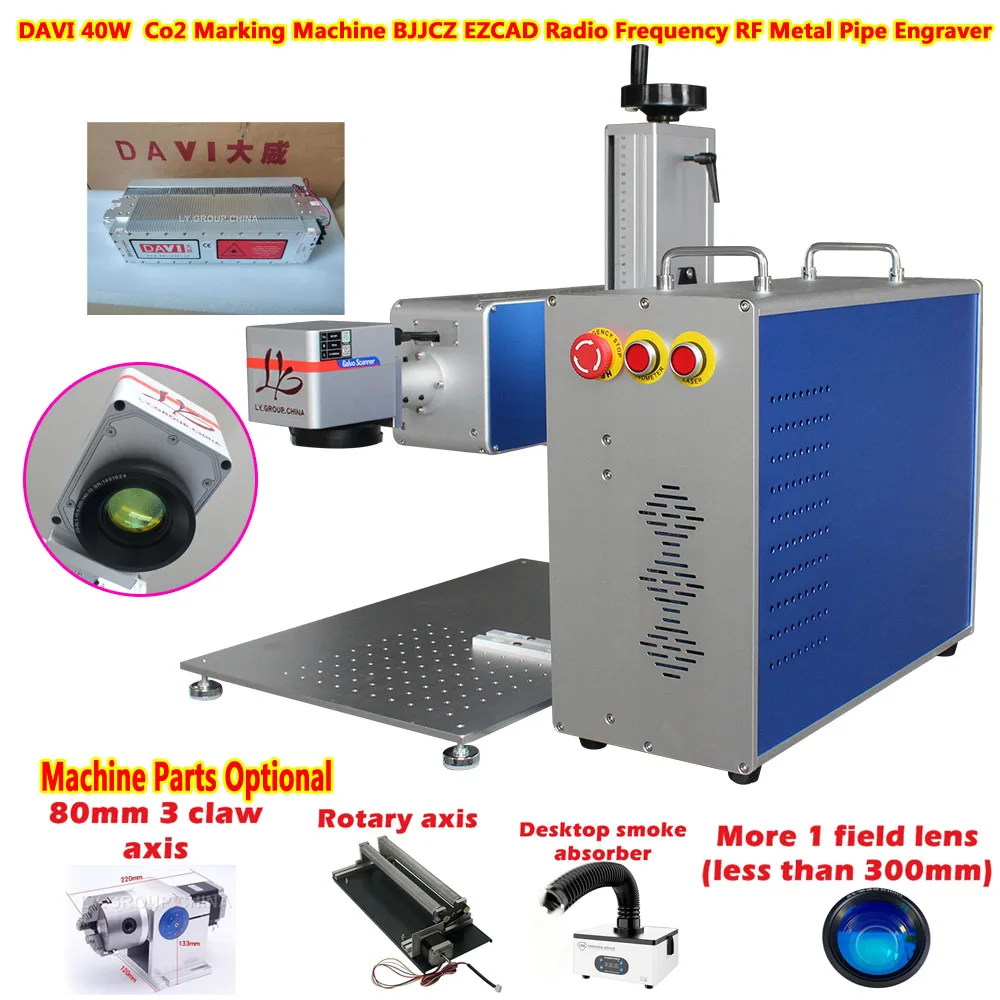 BJJCZ DAVI 40W Co2 Mesin Penan - Rotary Axis Laser Engraver ulasan dan harga