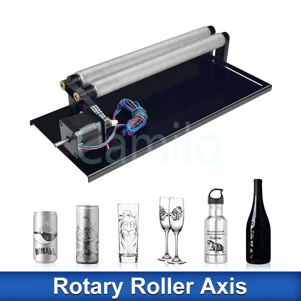 Modul Pengukir Berputar Sumbu  - Rotary Axis Laser Engraver ulasan dan harga