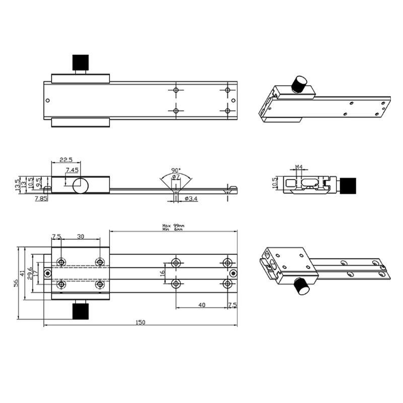 Braket Pemasangan Tetap Logam  - Rotary Axis Laser Engraver ulasan dan harga