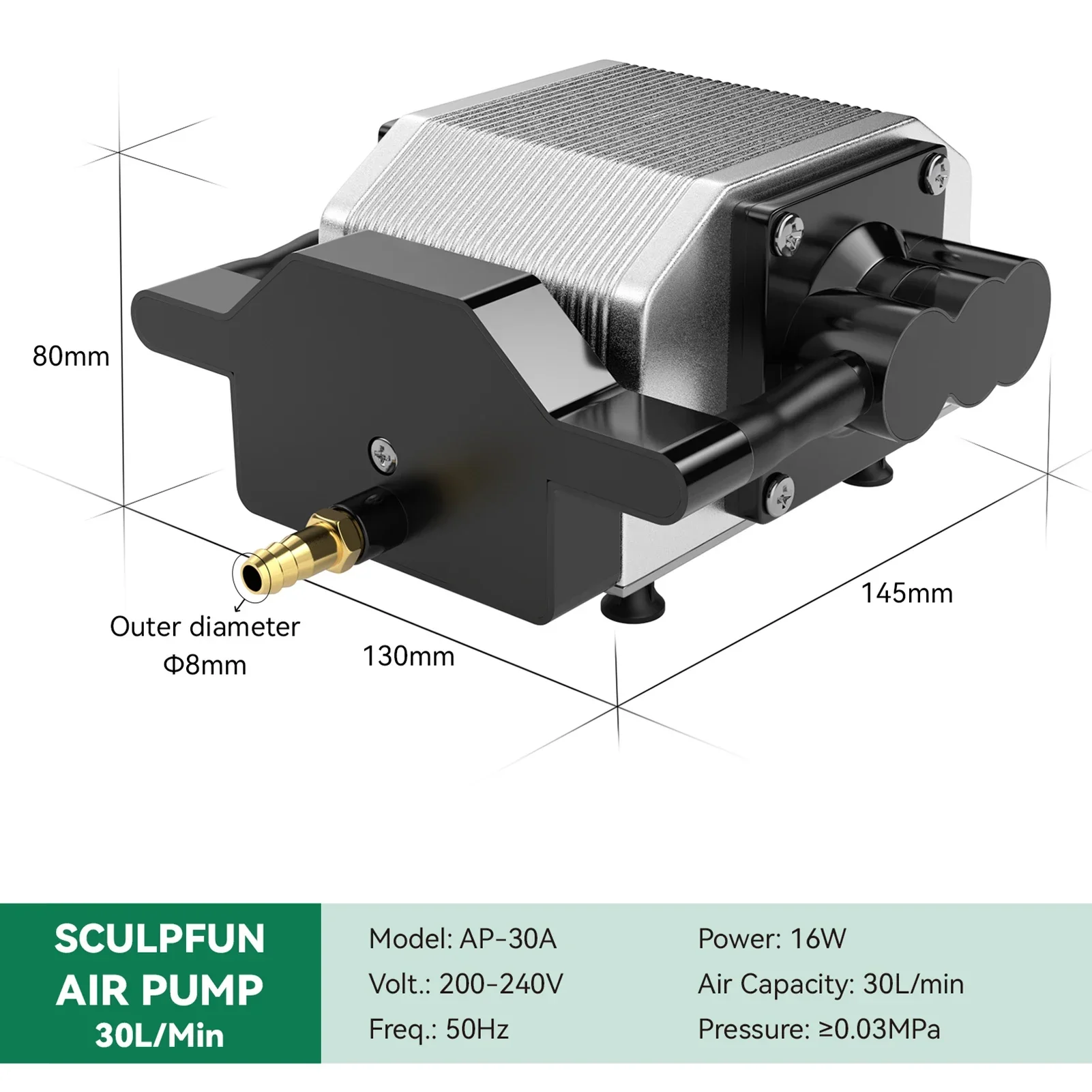 Pompa Kompresor Udara Laser 30 - Air Assist Pump Laser ulasan dan harga